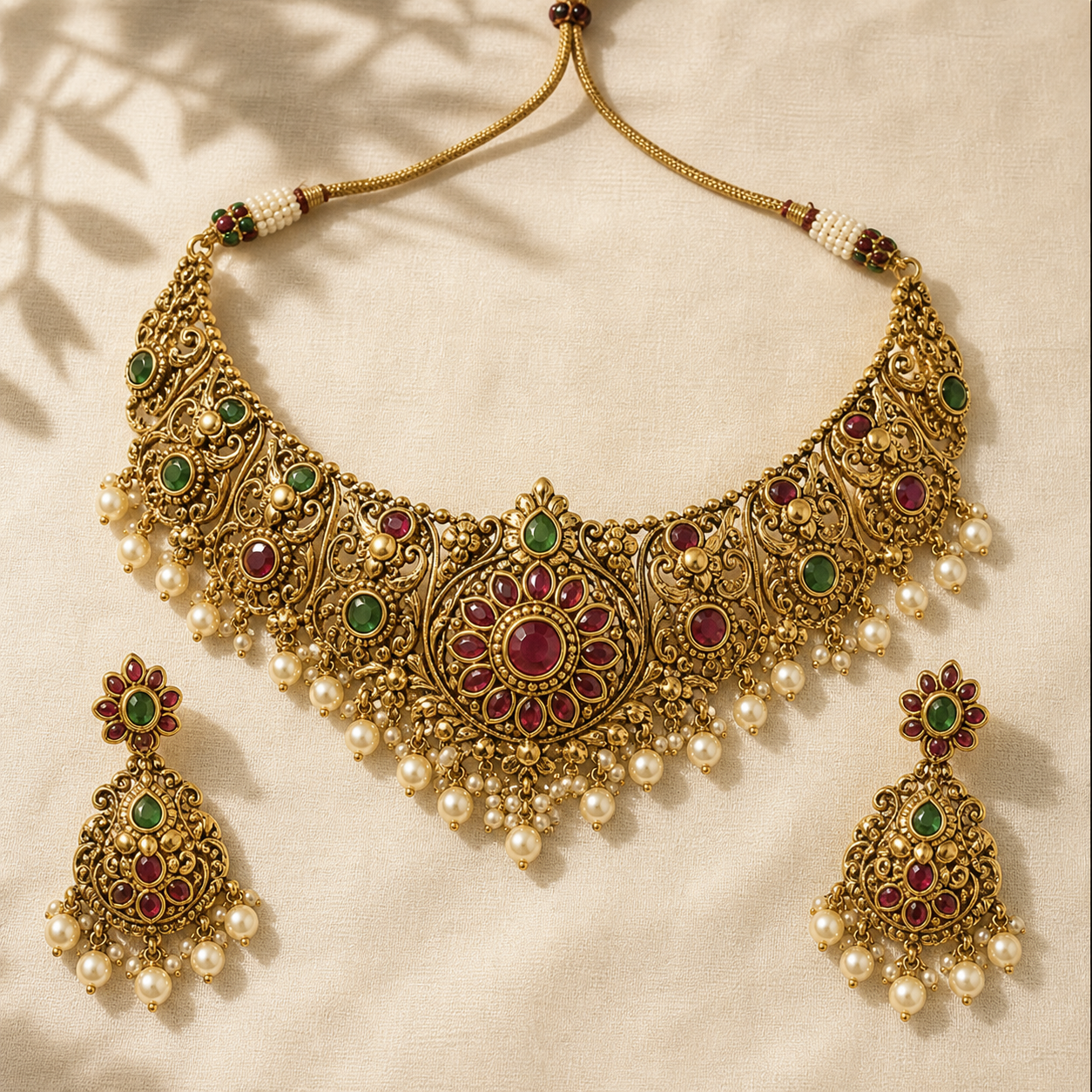 Mira Antique Pendant Set