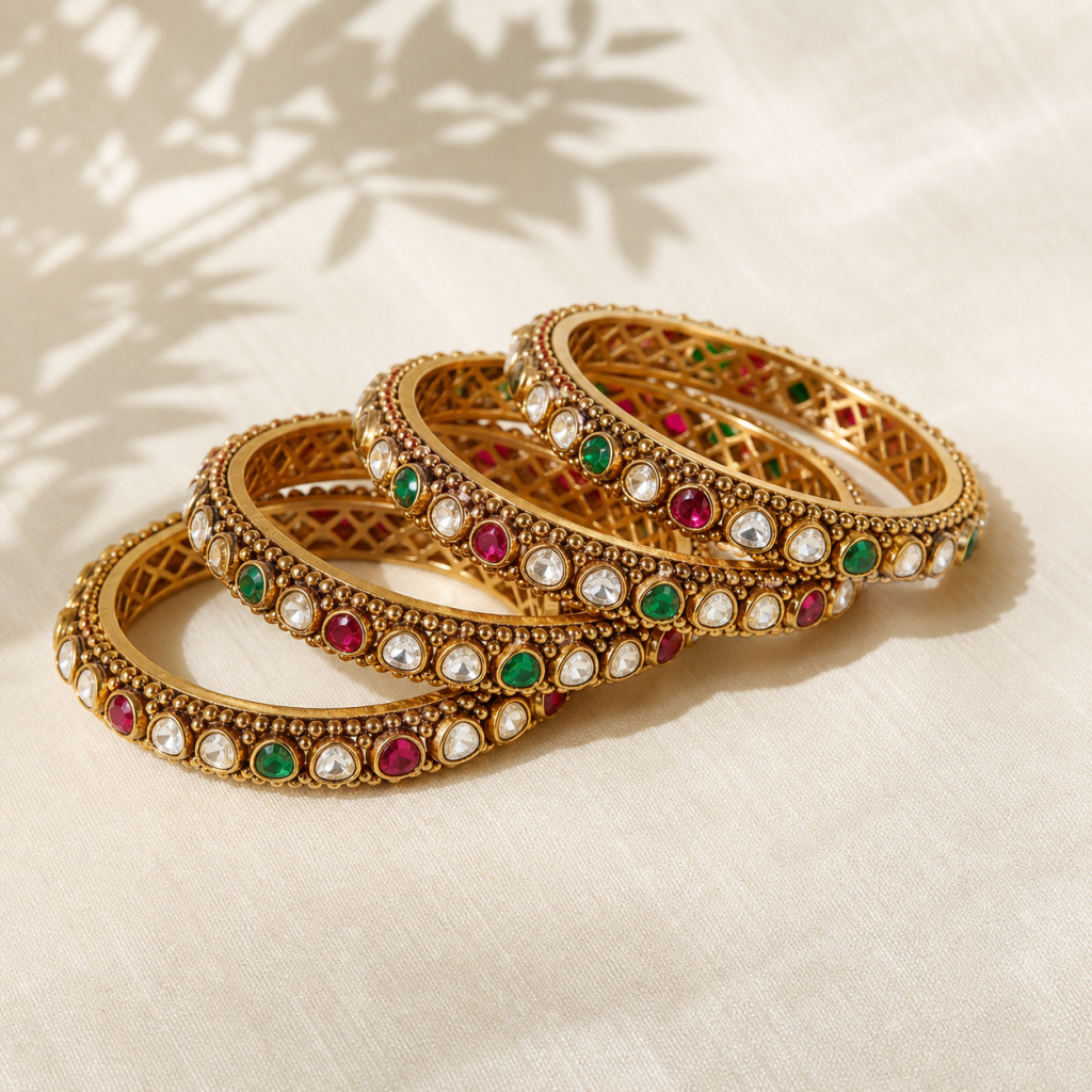 Kundan handcrafted jewellery